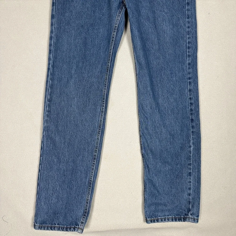 Levis 505 Jeans Mens 36X34 Blue Regular Straight Casual Denim Classic 5-Pocket